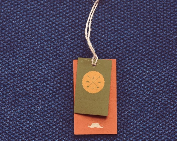 Mustachio Clothing Tag