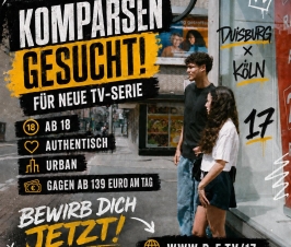 Dreharbeiten in Duisburg und Köln – Kompars*innen gesucht!